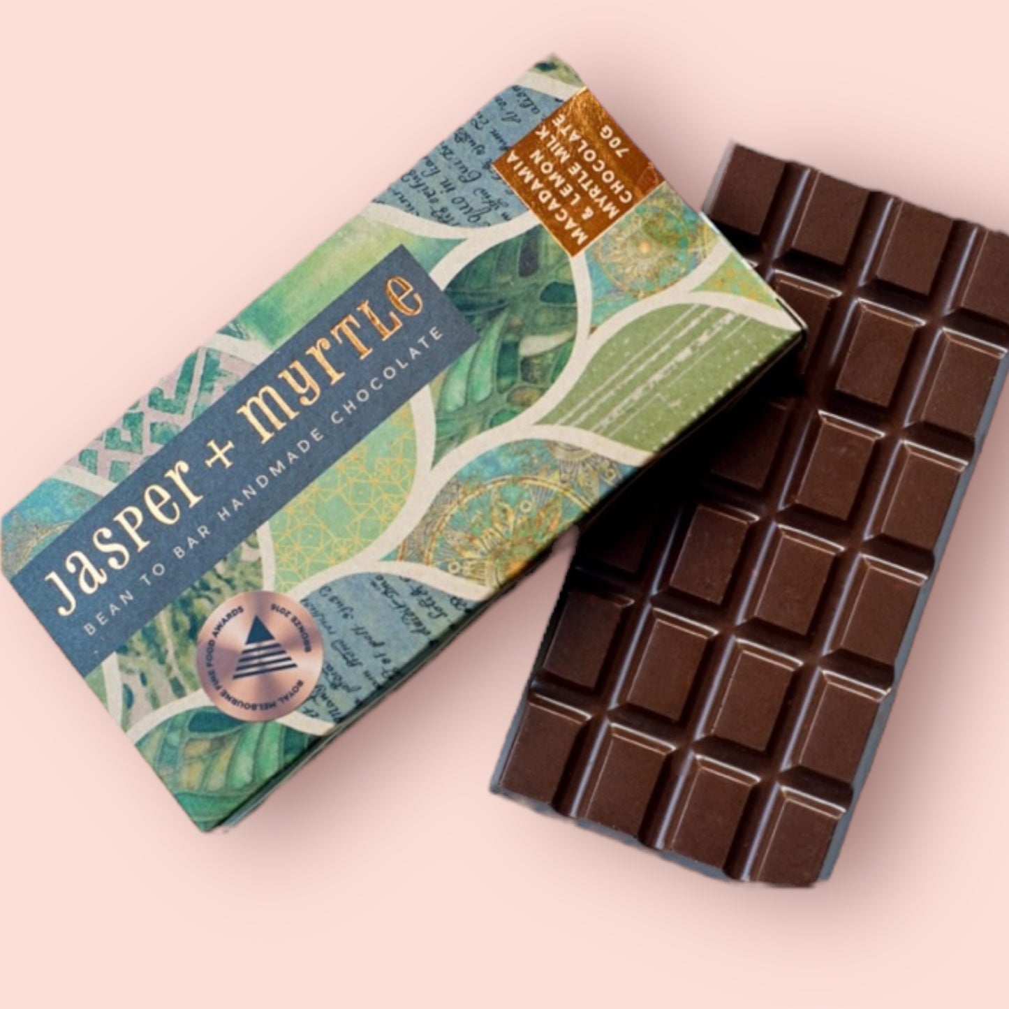 Jasper + Myrtle Macadamia & Lemon Myrtle Milk Chocolate