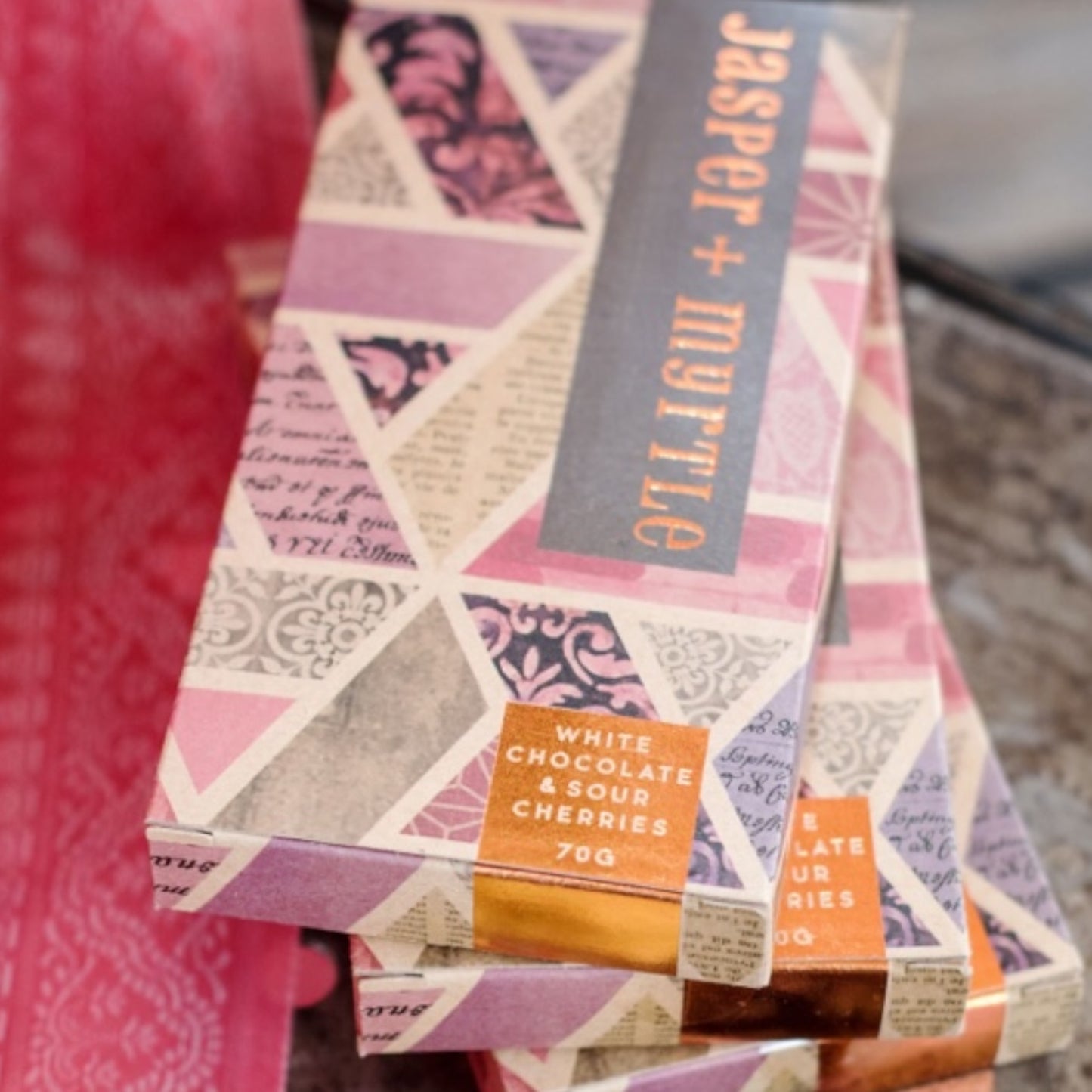 Jasper + Myrtle White Chocolate and Sour Cherries