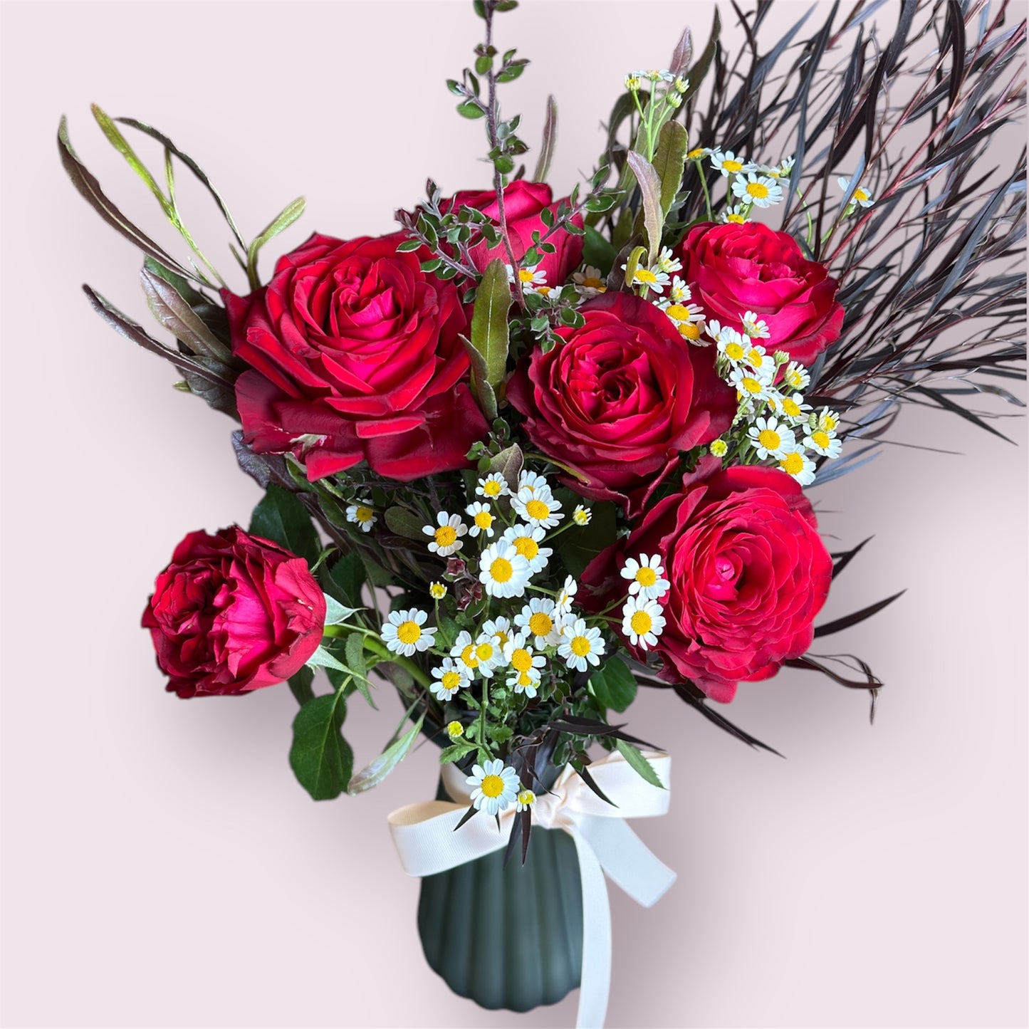 1/2 Dozen Roses + Foliage