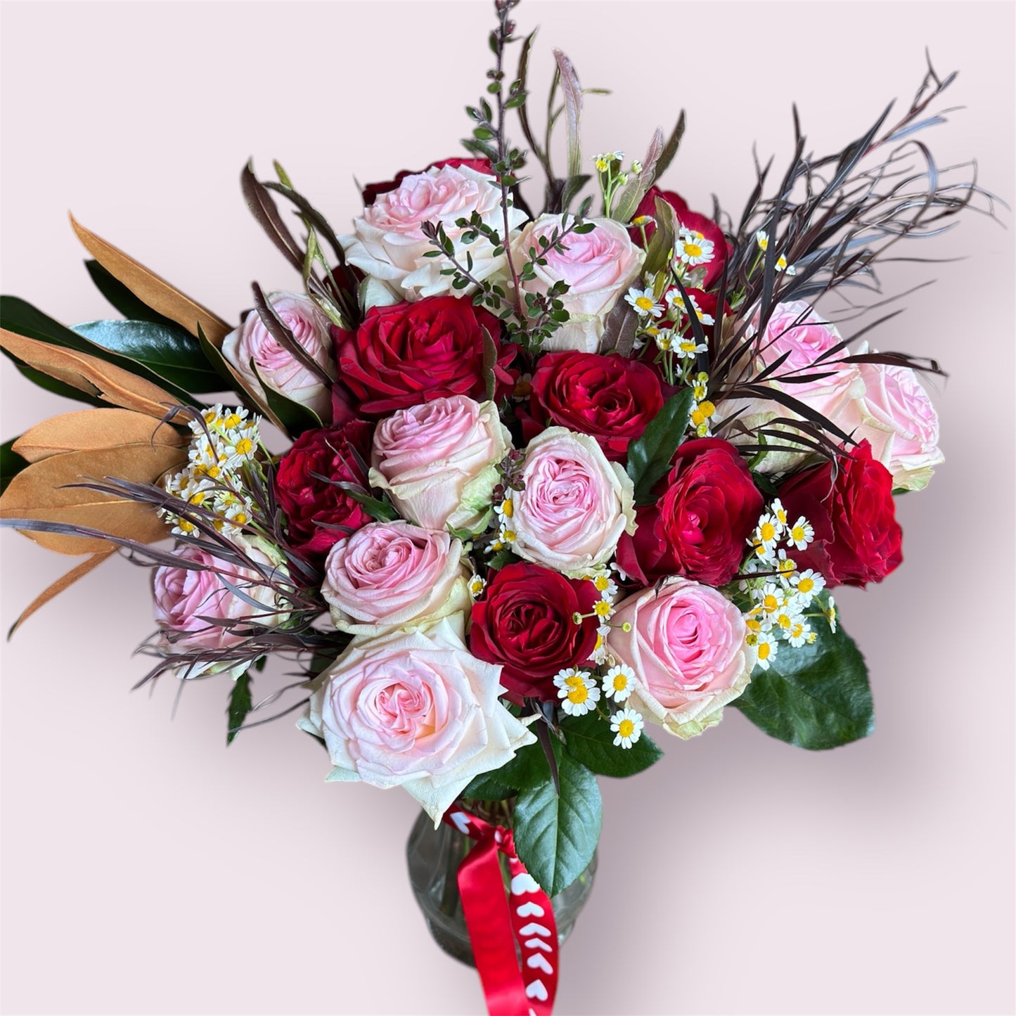 Bloomin Mad Double Dozen Roses + Foliage