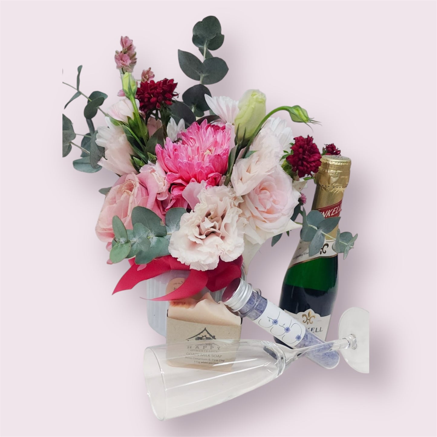 Treat Yo’ Self Bubbles and Bath Hamper