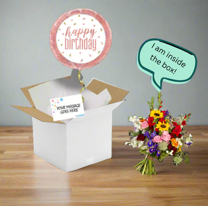 Balloon Float and Bouquet in a Box