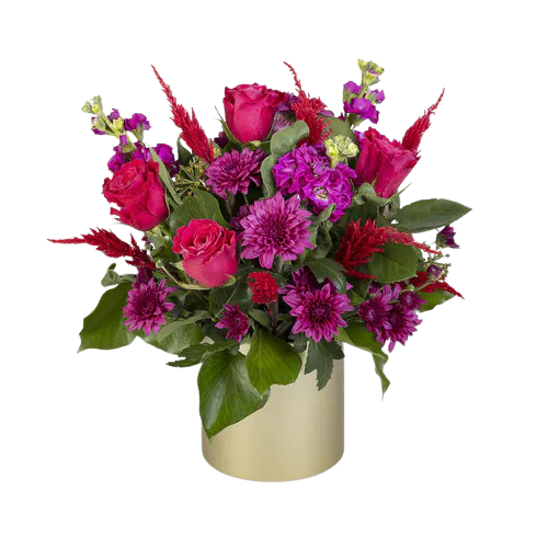 Pink In-season Flower Bouquet in a Vase