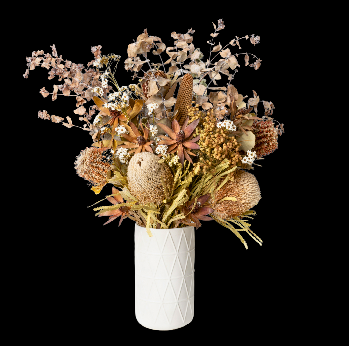 Dried Florist's Choice Flowers in a Vase Bloomin Mad Flowers