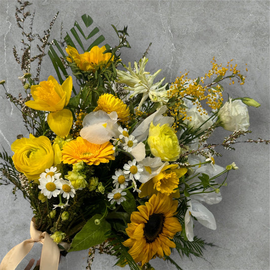 Seasonal Yellow Flower Bouquet