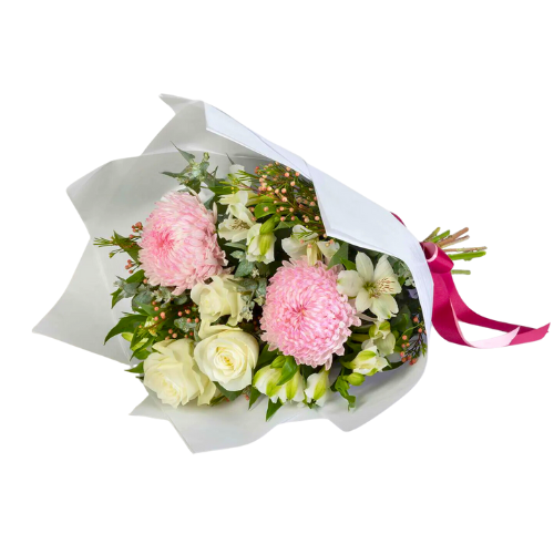 Rose and Disbud Flower Bouquet