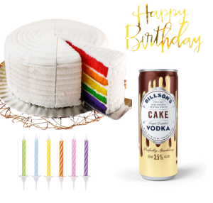 Birthday Cake and Vodka Gift Box