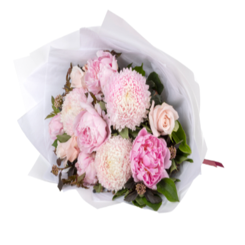 Soft Pink Pastel Flower Bouquet