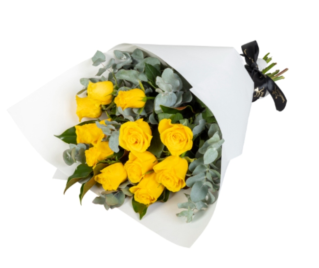 Yellow Roses Flower Bouquet
